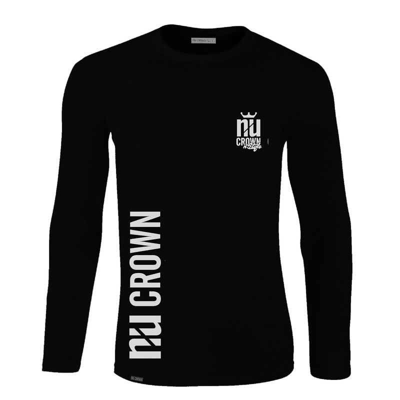 CREACIONES NU CROWN - Camiseta Manga Larga NU Crown al Costado hombre NU CROWN