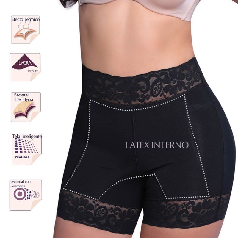 FORMFIT ROGERS - Panty levantacola con panel frontal en látex