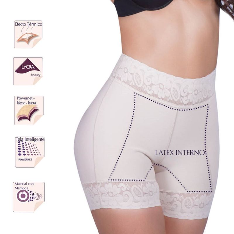 FORMFIT ROGERS - Panty levantacola con panel frontal en látex
