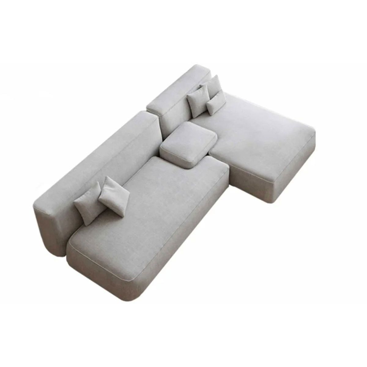 GENERICO - SALA MODERNA INOZUKE MICROFIBRA BLANCO