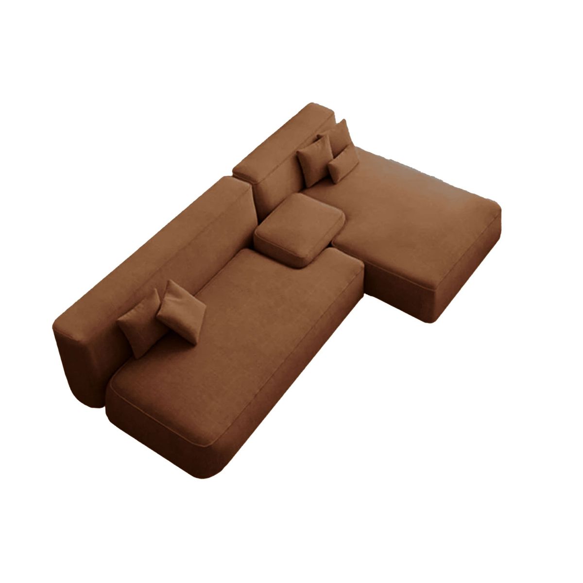 GENERICO - SALA MODERNA INOZUKE MICROFIBRA CAFÉ