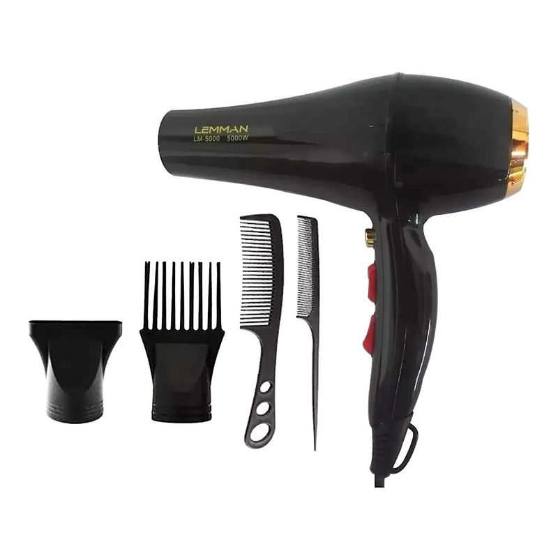 GENERICO - Secador De Cabello Lemman 5000 Watts 3 Velocidades