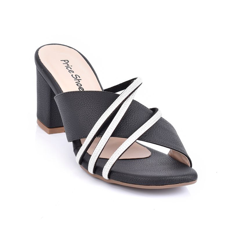 PRICE SHOES - Price Shoes Tacon bajo Elegante Mujer 962CR86NEGRO