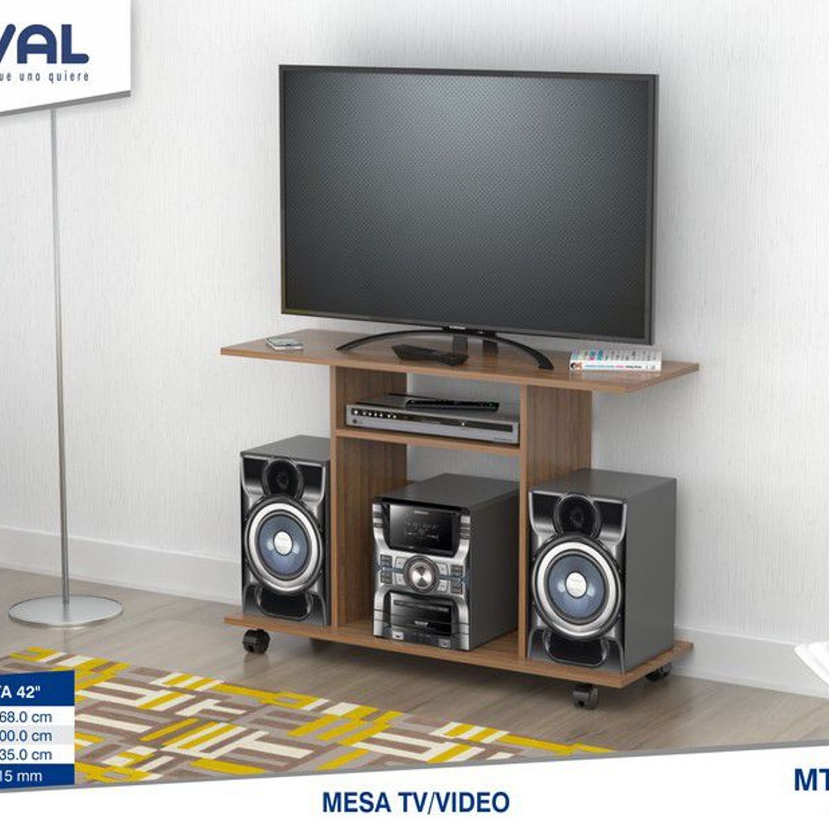 INVAL - MESA TVVIDEO MTV6619 AMARETTO