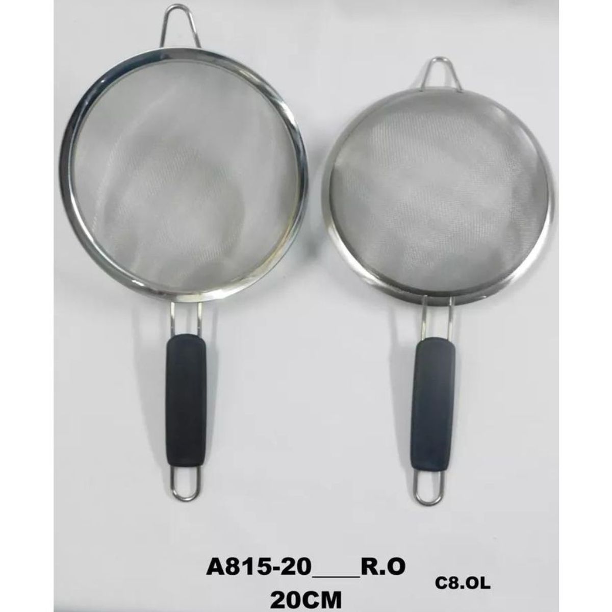 MAZUGI - Colador Metal Mango Plastico 20 Cm Utensilios De Cocina