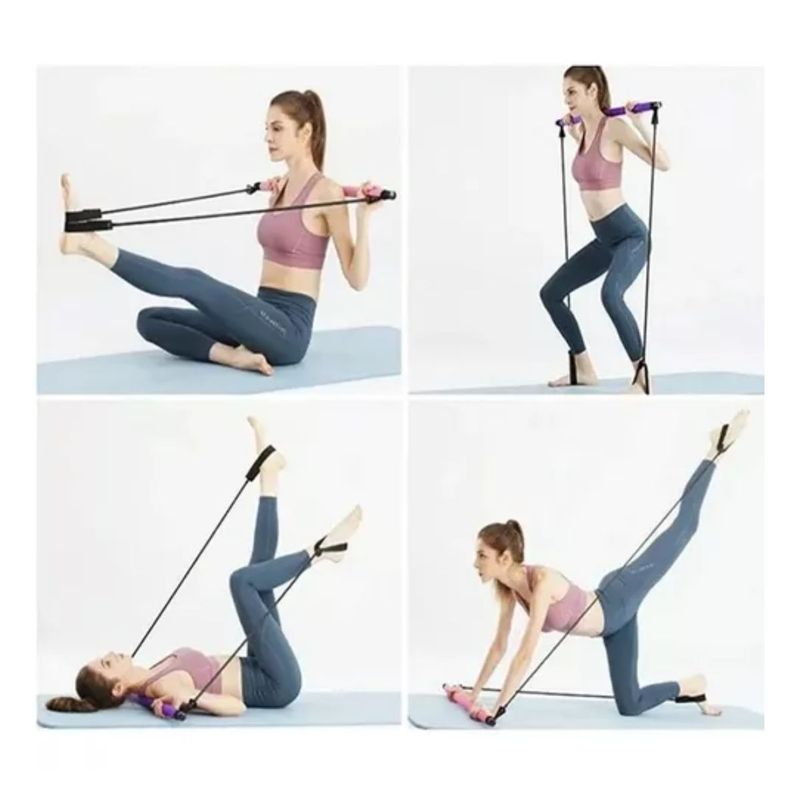 AFM - Barra De Pilates Kit Portátil Con Banda Elástica