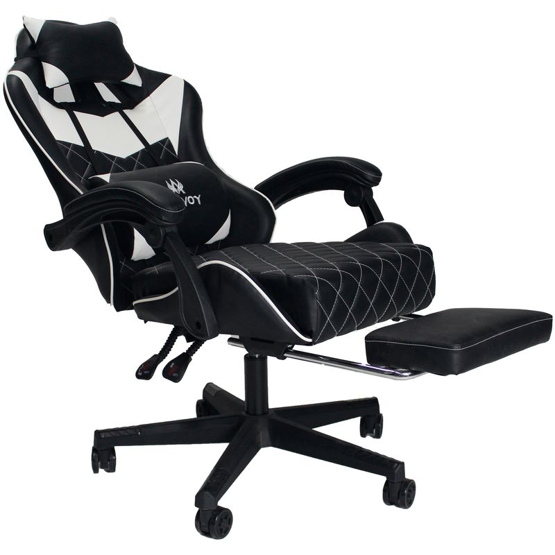 AKIVOY - Silla Gamer Sakai Negro Blanco Akivoy_.