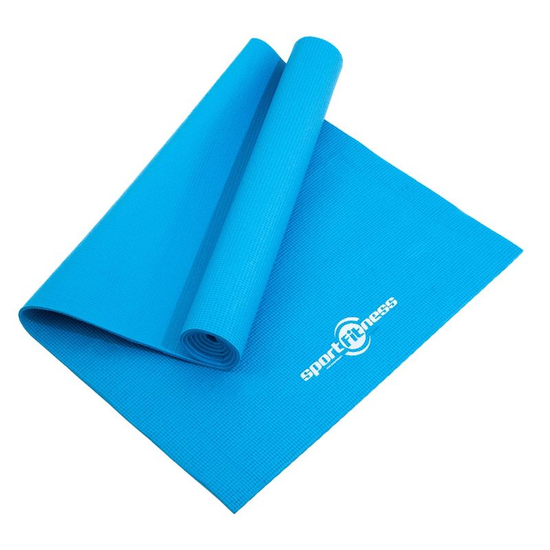 SPORT FITNESS - Colchoneta Mat  Azul Yoga Pilates Sportfitness Tapete Gym