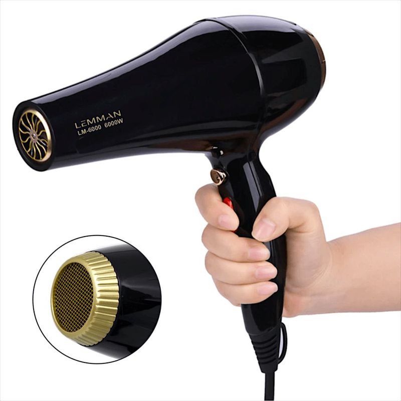 GENERICO - Secador Profesional De Cabello Lemman 6000 W+ 4 Accesorios