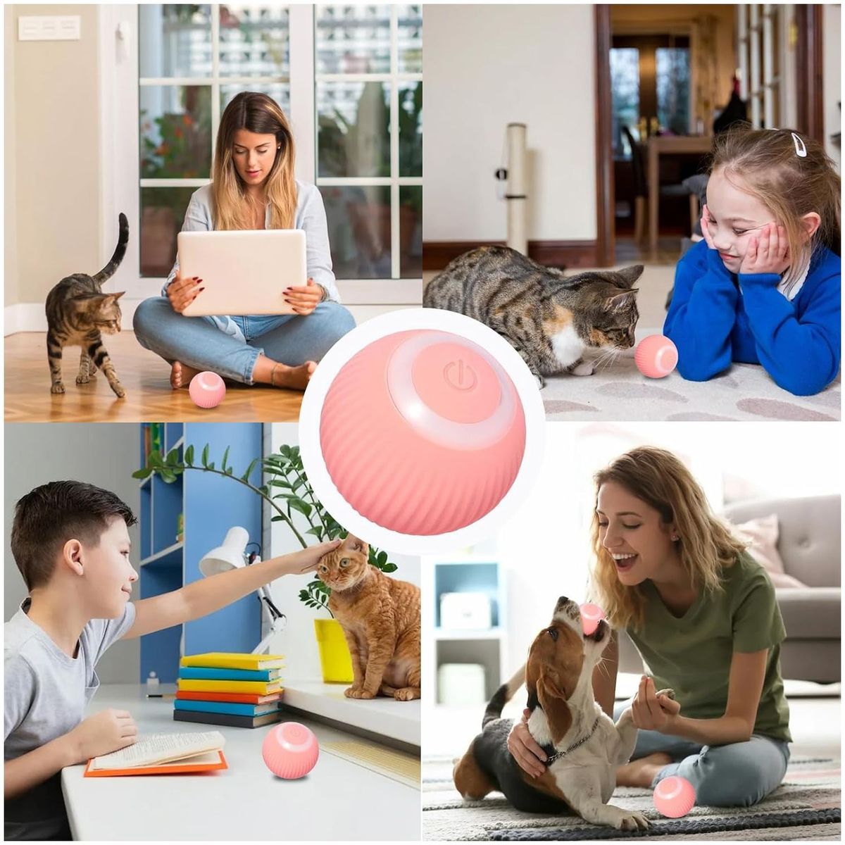 ONE PIXEL - Pelota Inteligente Electrica Para Gatos Juguete Suave