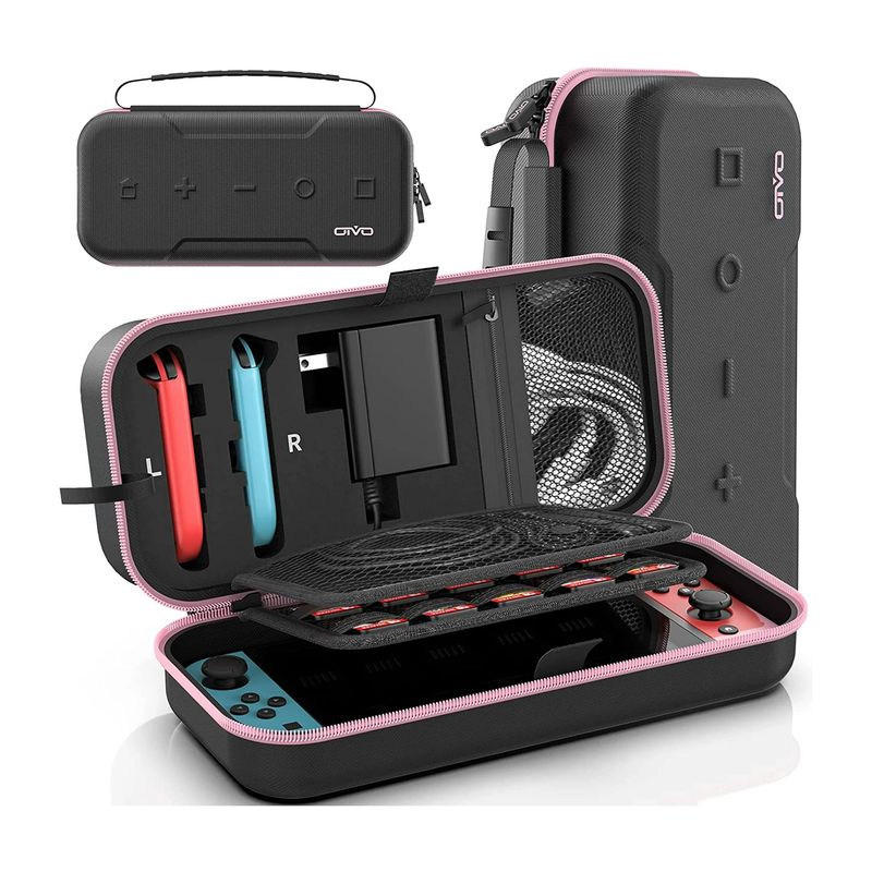 GENERICO - Maleta Viajera Para Nintendo Switch Switch Oled Rosa