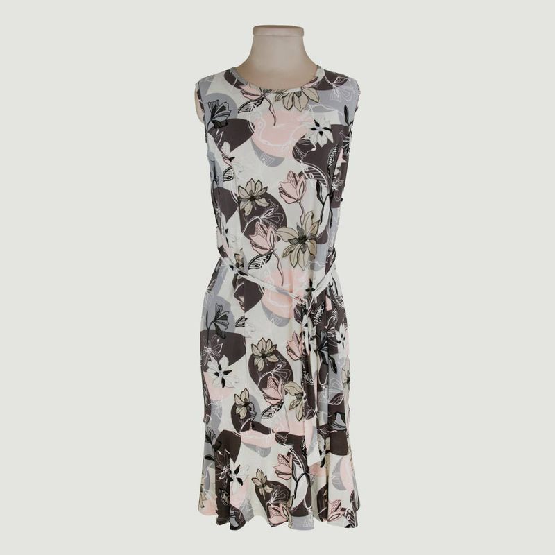 L Y H - Vestido Para Mujer Sin Manga Negro Marca L&H