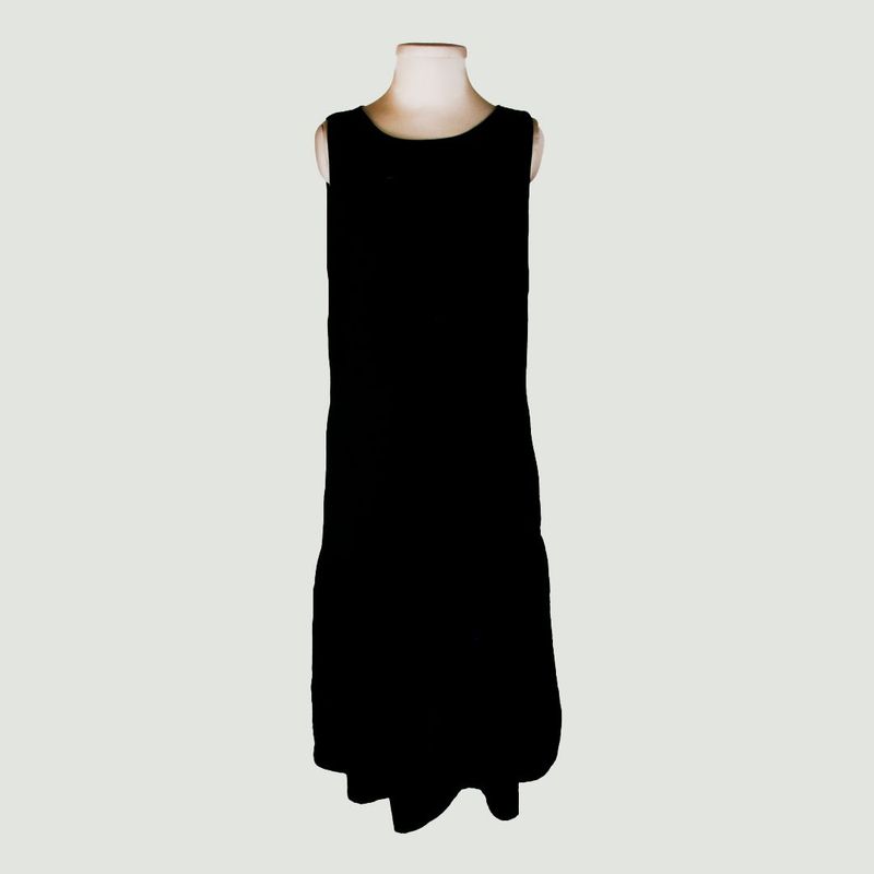 L Y H - Vestido Para Mujer Sin Manga Negro Marca L&H