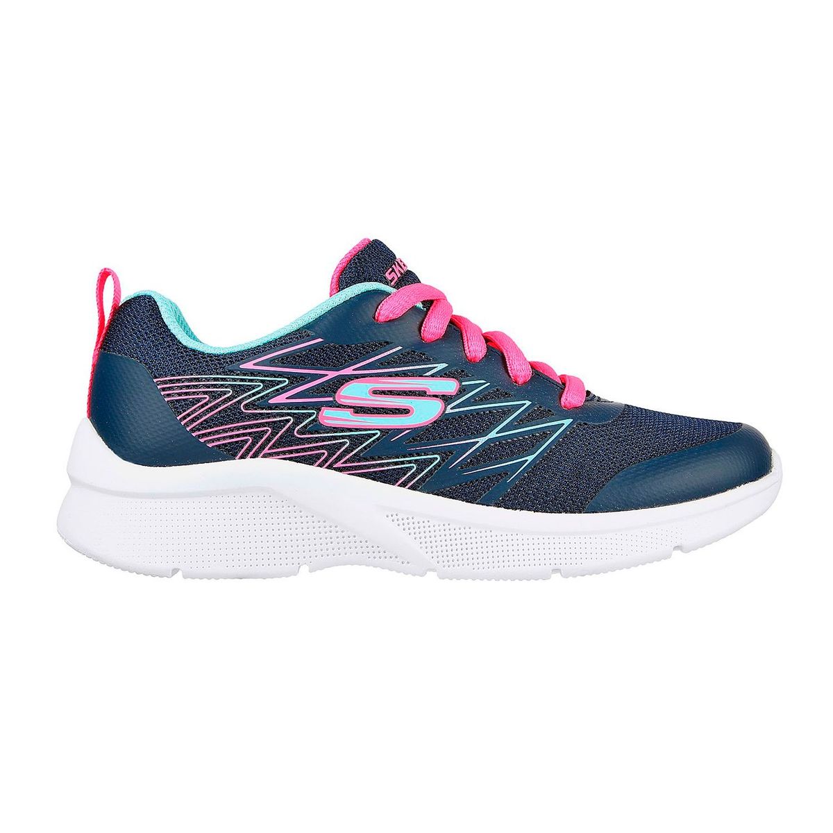 SKECHERS - TENIS SKECHERS AZUL PARA NIÑA SK MICROSPEC BRIGHT RUNNER NAVY 302469LNVY