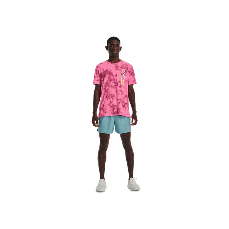 UNDER ARMOUR - Camiseta UA RUN ANYWHERE SS T Rosado HOMBRE 1377852-659-QSU UNDER ARMOUR.