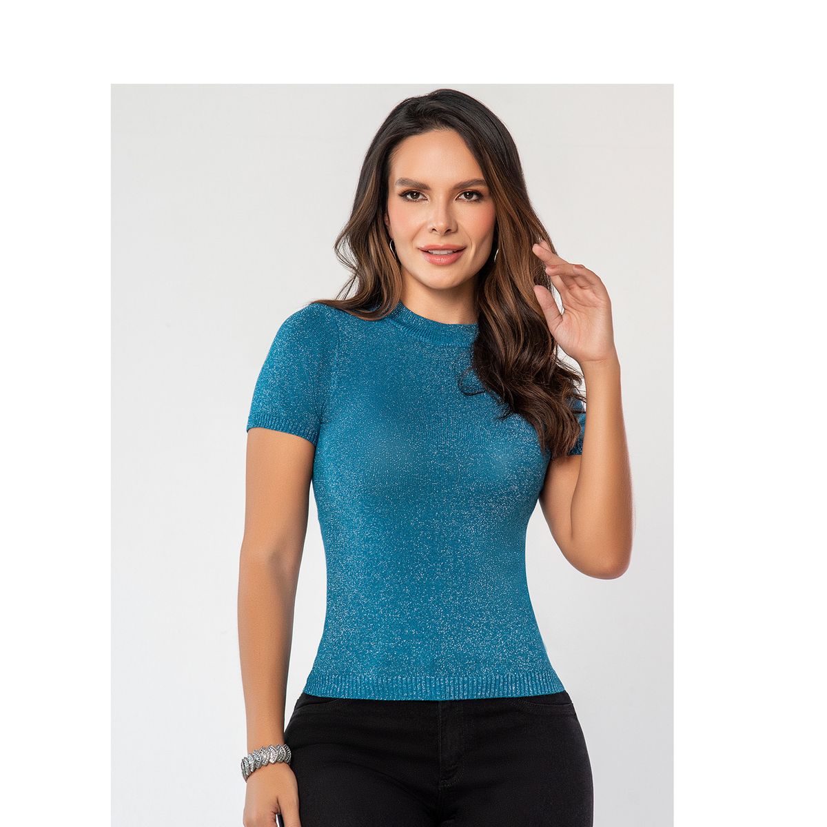 CROYDON - Buzo Tara Turquesa Croydon para Mujer