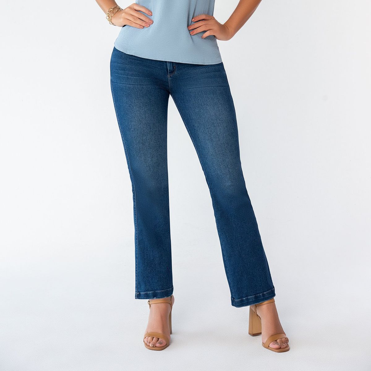 CROYDON - Jean Camila Azul Croydon para Mujer