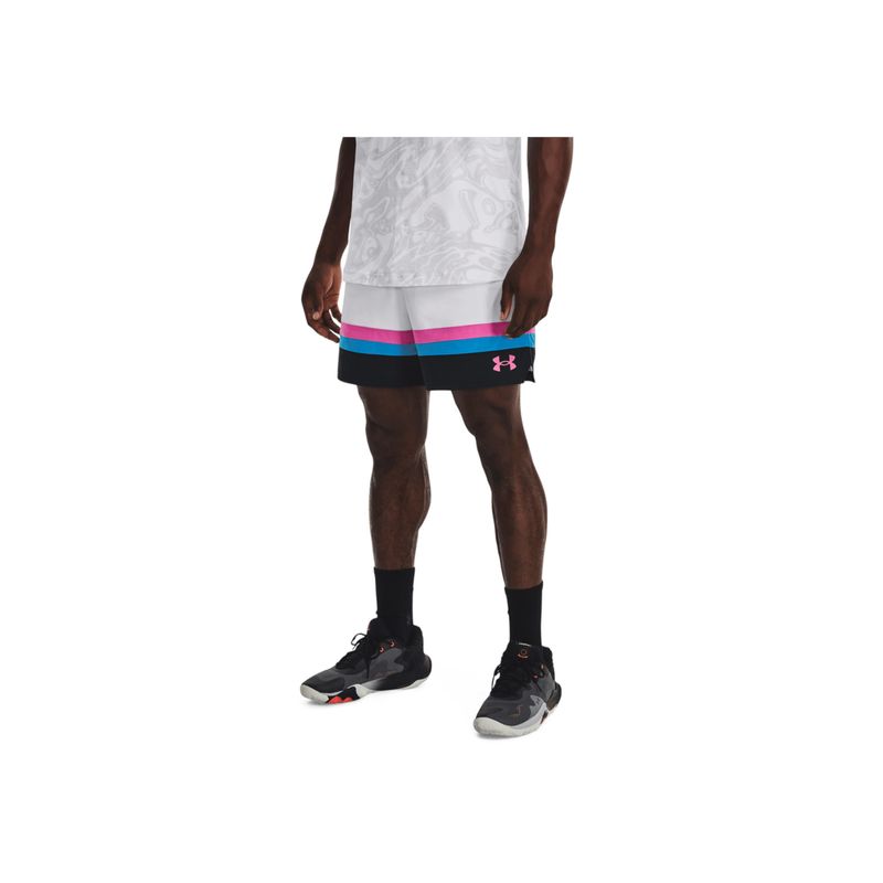 UNDER ARMOUR - SHORT UA BASELINE WOVEN SH Blanco HOMBRE 1377309-100-022 UNDER ARMOUR.