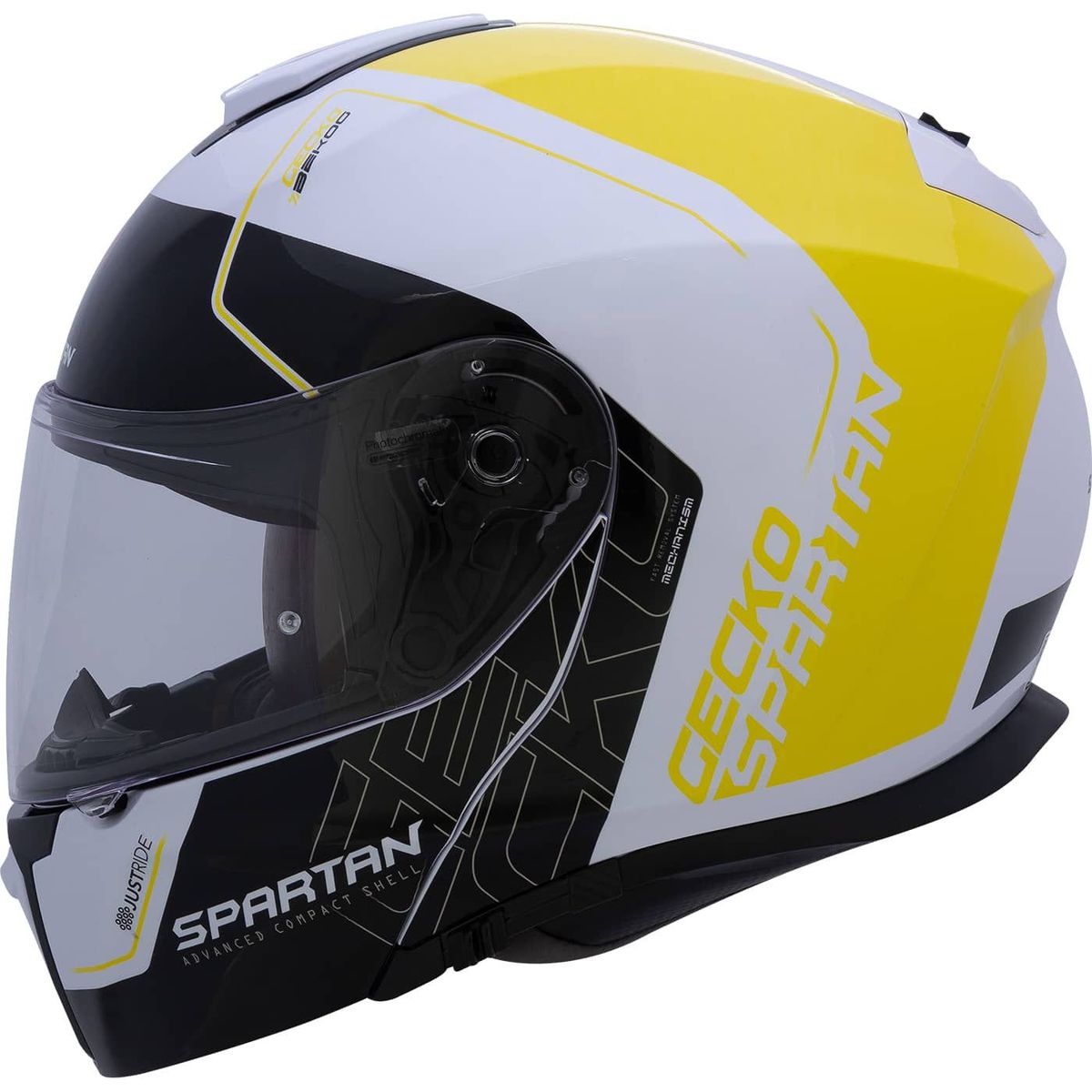 SPARTAN - CASCO SPARTAN GECKO CERTIFICADO BEKOG BLANCO BRILLO TALLA M