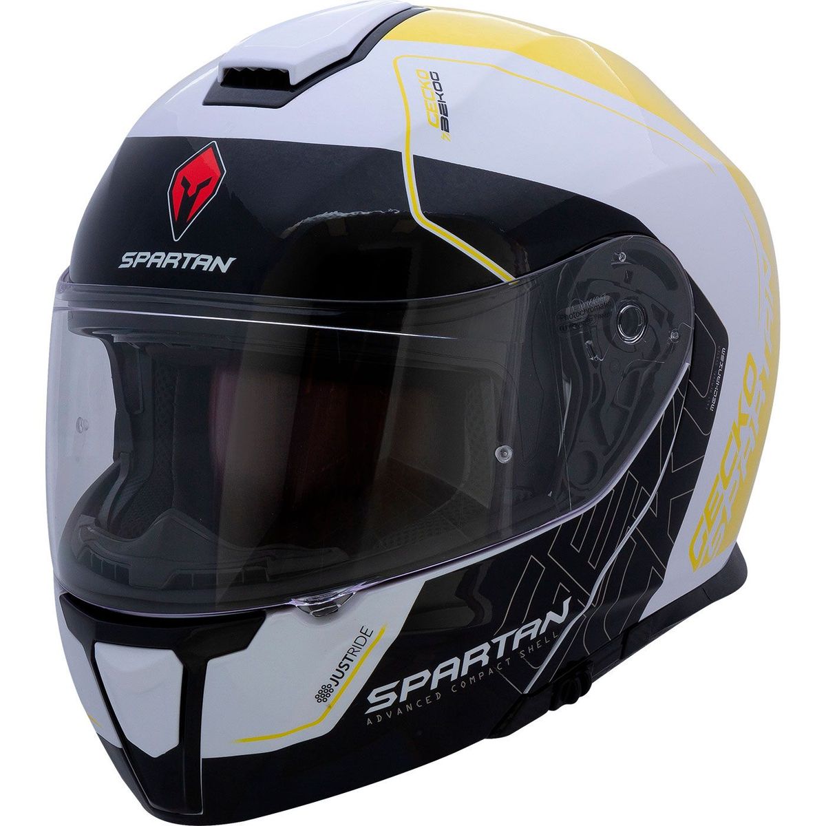 SPARTAN - CASCO SPARTAN GECKO CERTIFICADO BEKOG BLANCO BRILLO TALLA M
