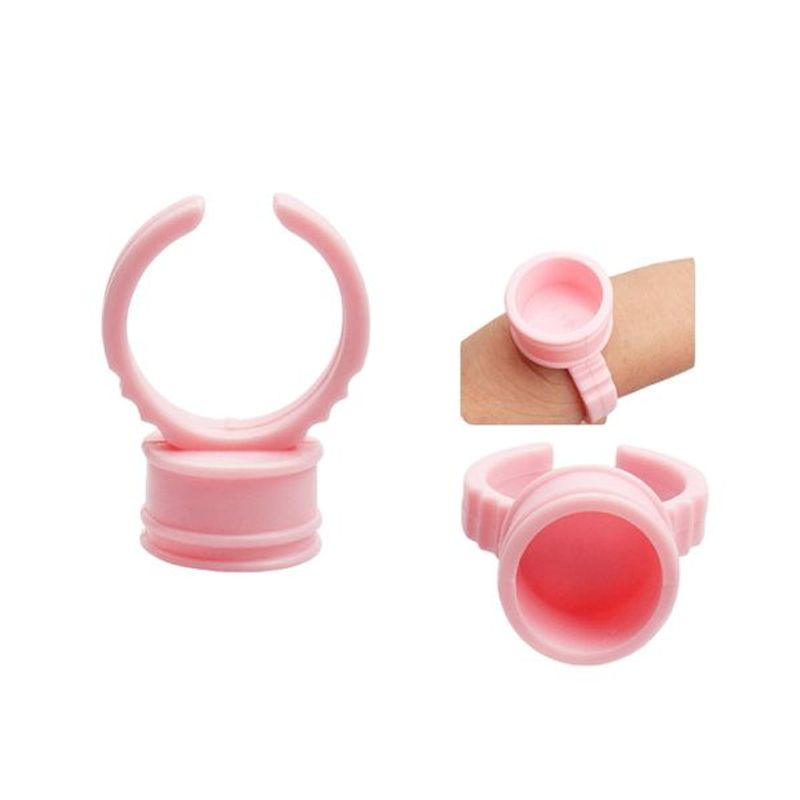 GENERICO - 20 Anillos para de Pegante Pestañas sin divisor