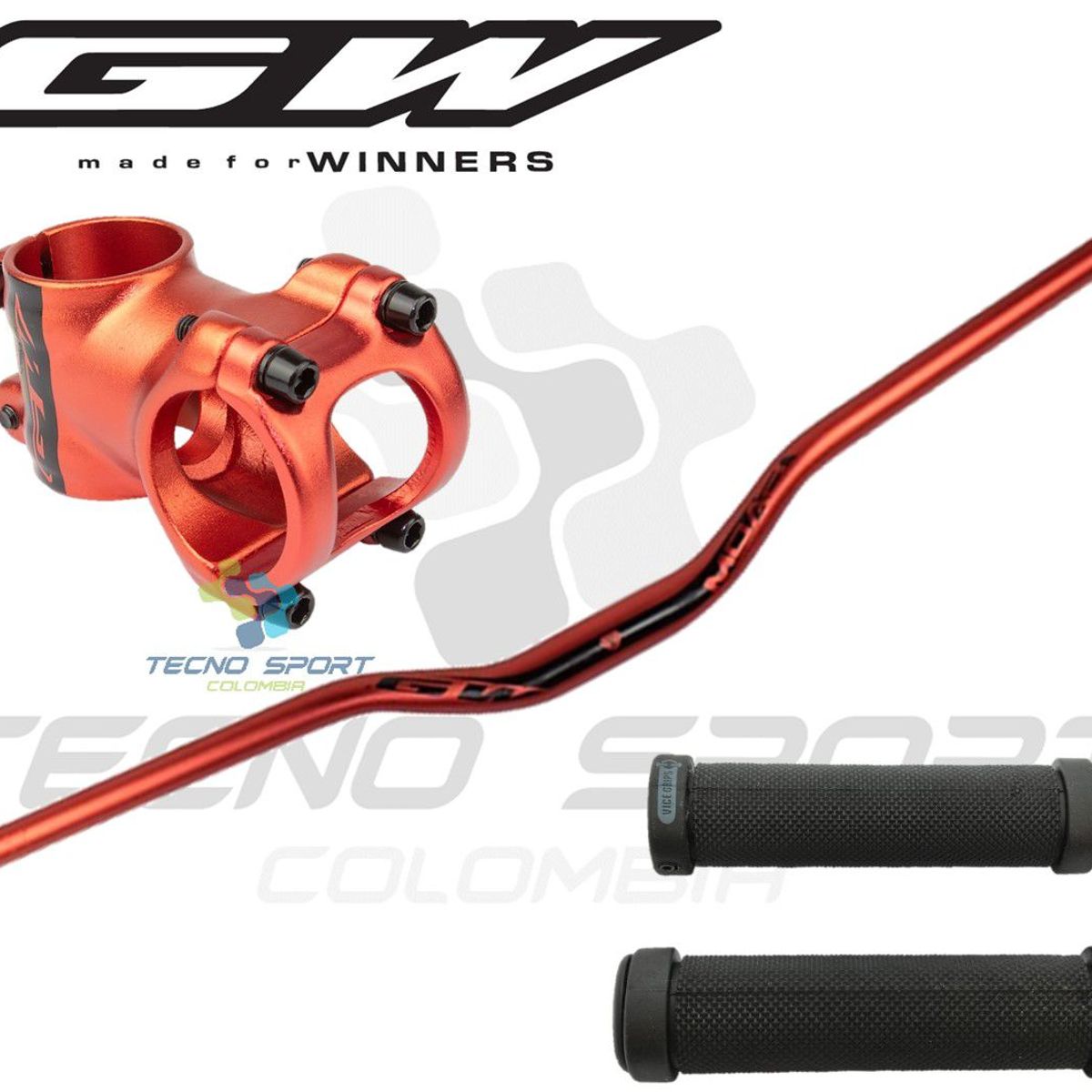 GW - Manubrio Gw  Espiga Gw  Obsequio Puño Velo Bicicleta Mtb