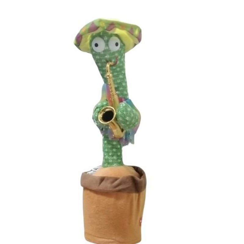 GENERICO - Cactus Bailarín Con Accesorios Luz Imita Voz Música saxofón…