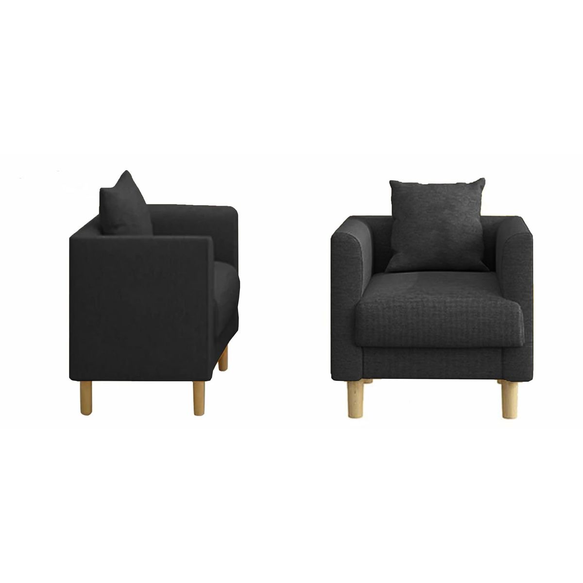 GENERICO - SALA MODERNA KIRA MICROFIBRA NEGRO