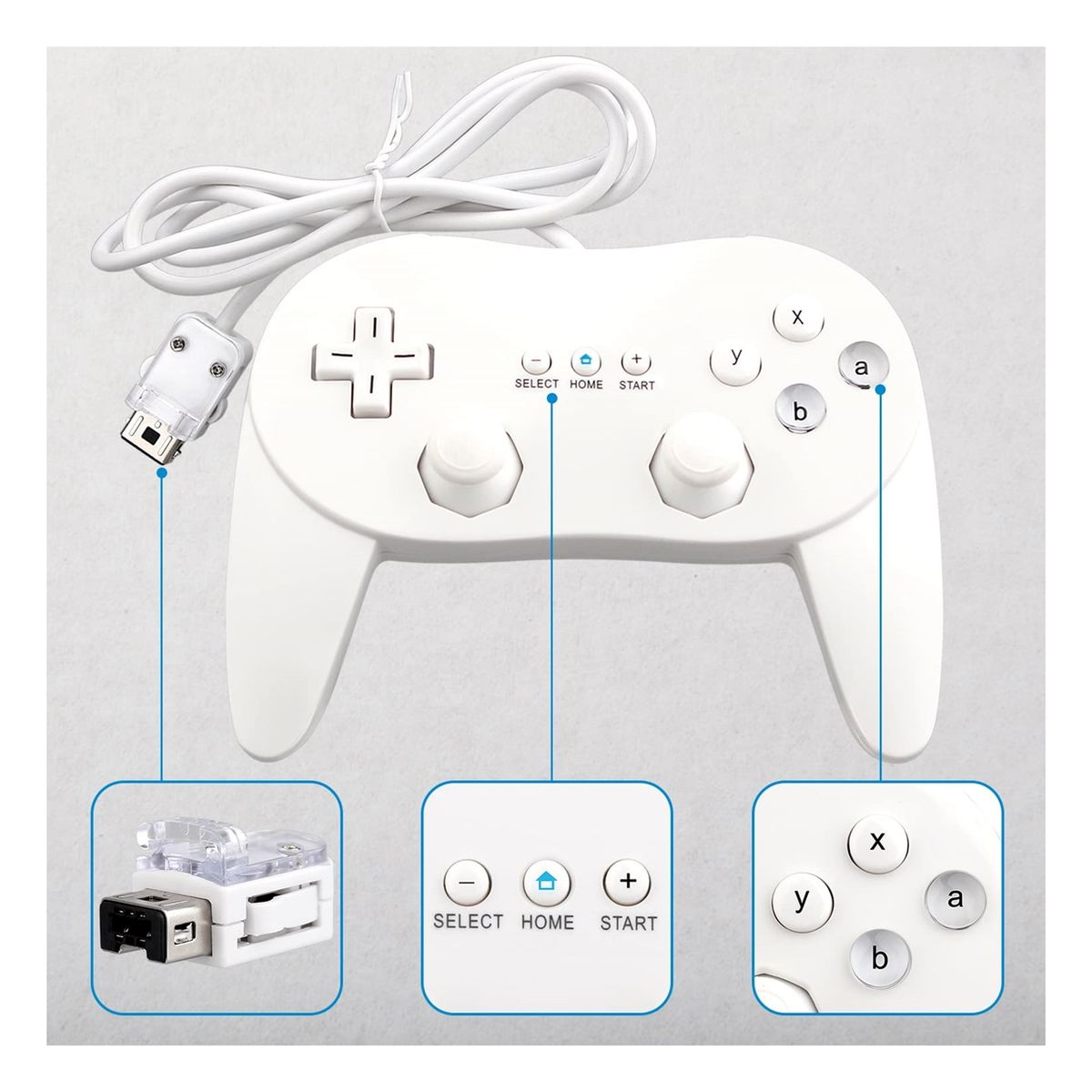 GENERICO - Control Classic Pro Compatible Wii Y Wii U Nuevo
