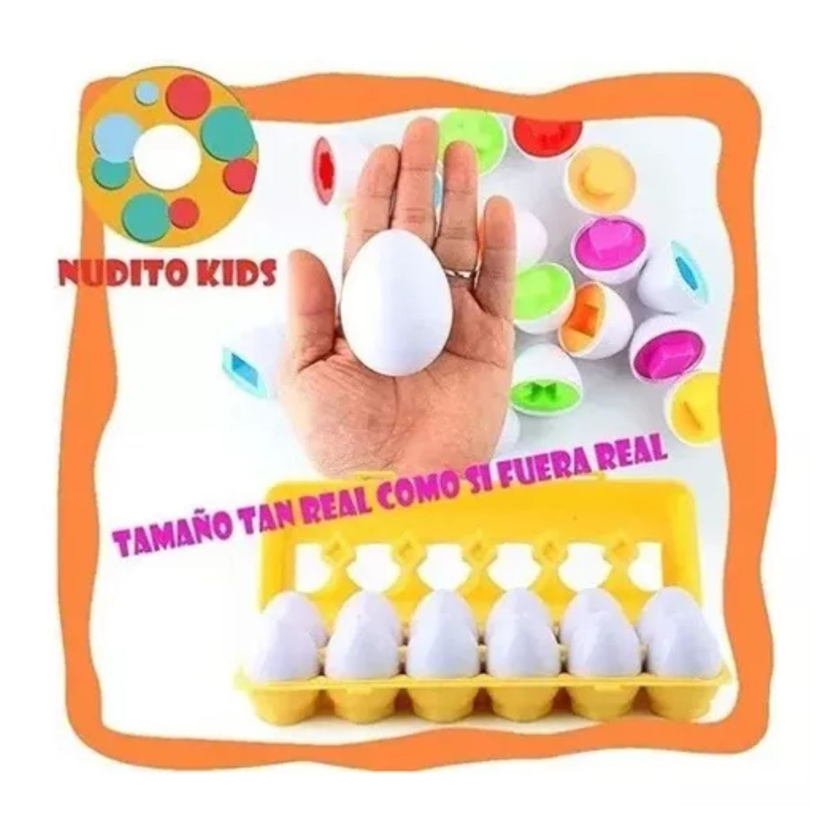 AFM - Huevos Montessori Juguete Para Niños Encajan Formas