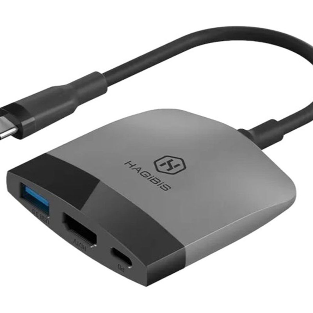 GENERICO - Adaptador Hagibis Usb-c A Hdmi 4k Nintendo Switch Mac Android Negro