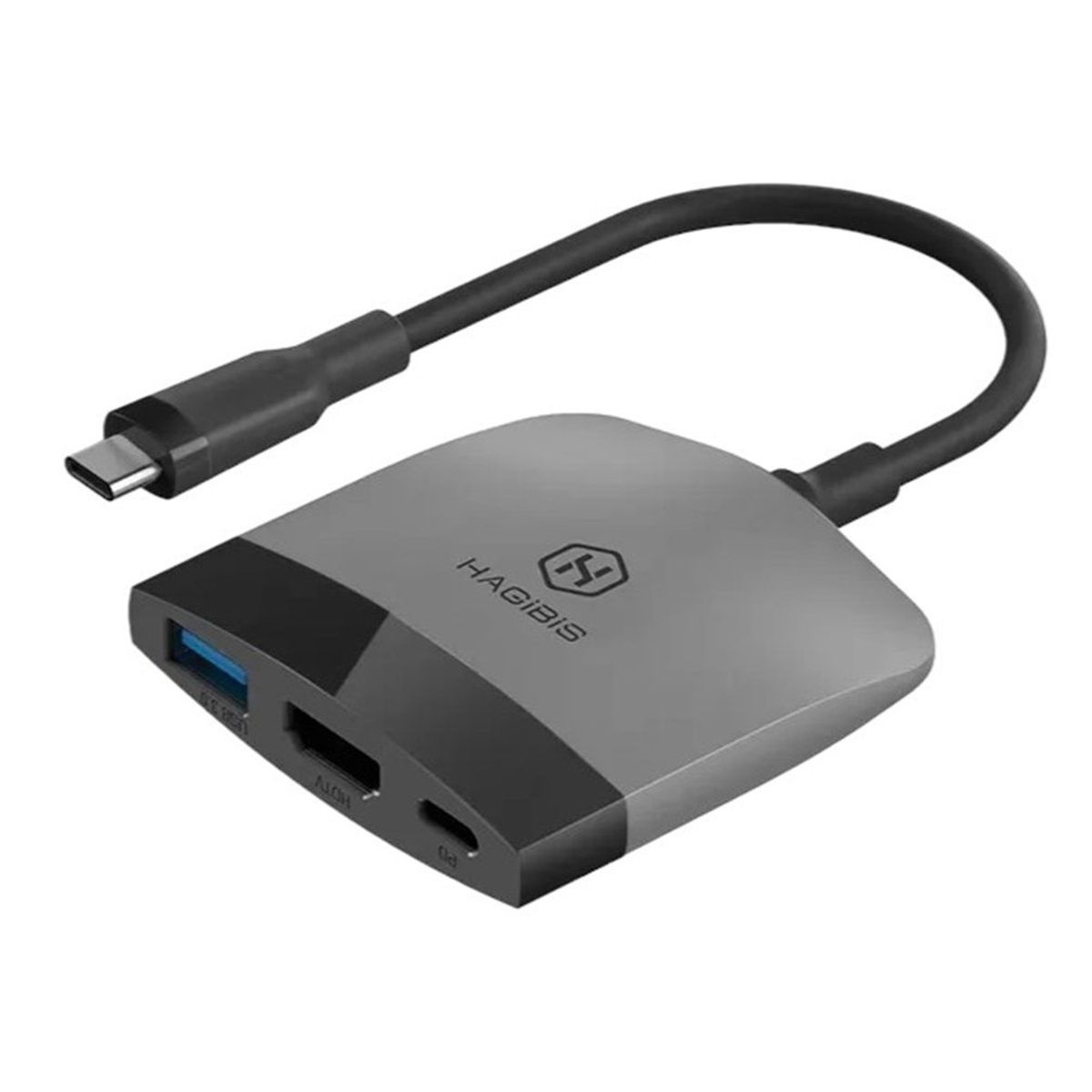 GENERICO - Adaptador Hagibis Usb-c A Hdmi 4k Nintendo Switch Mac Android Negro