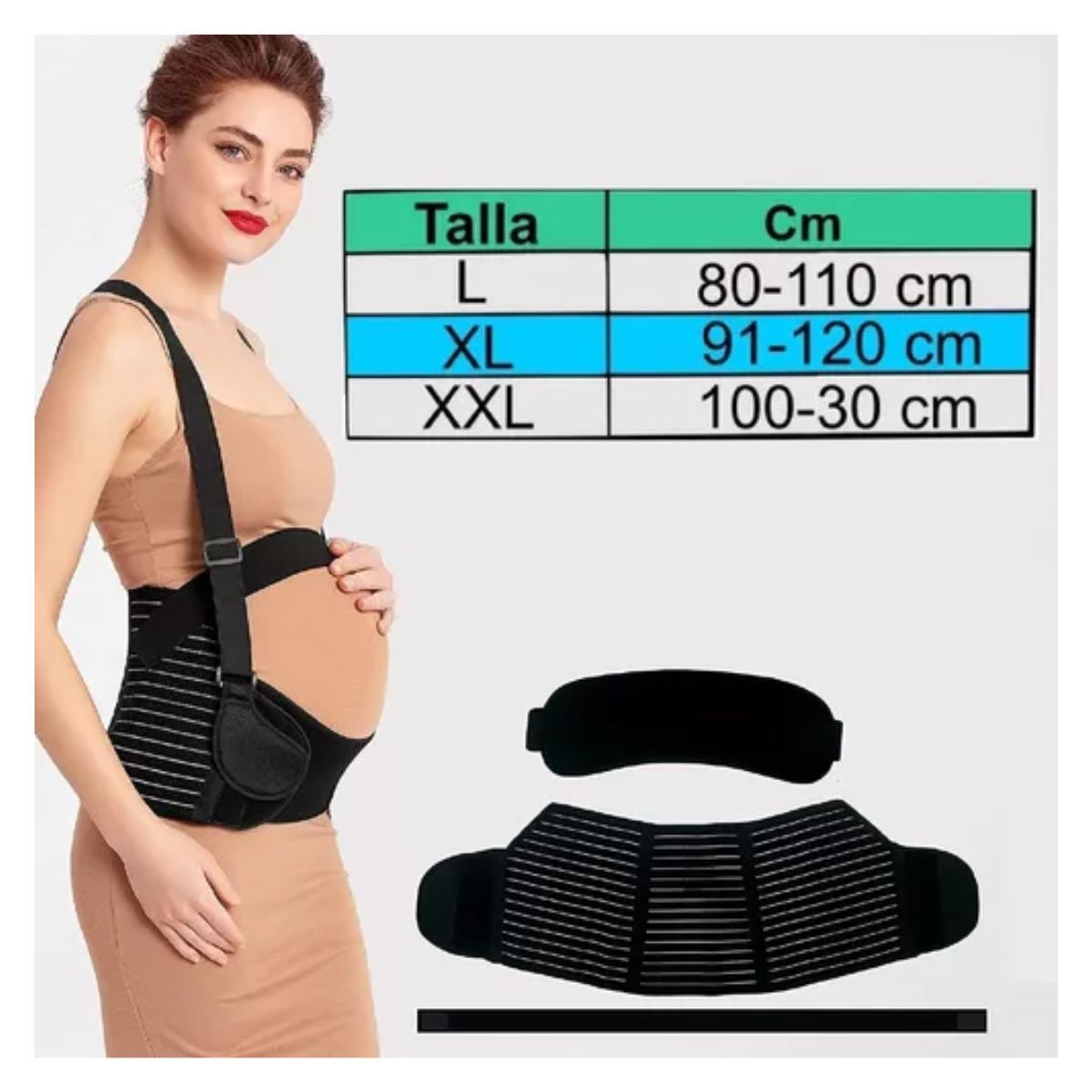 AFM - Faja Materna Prenatal Durante Embarazo Tirantas Soporte