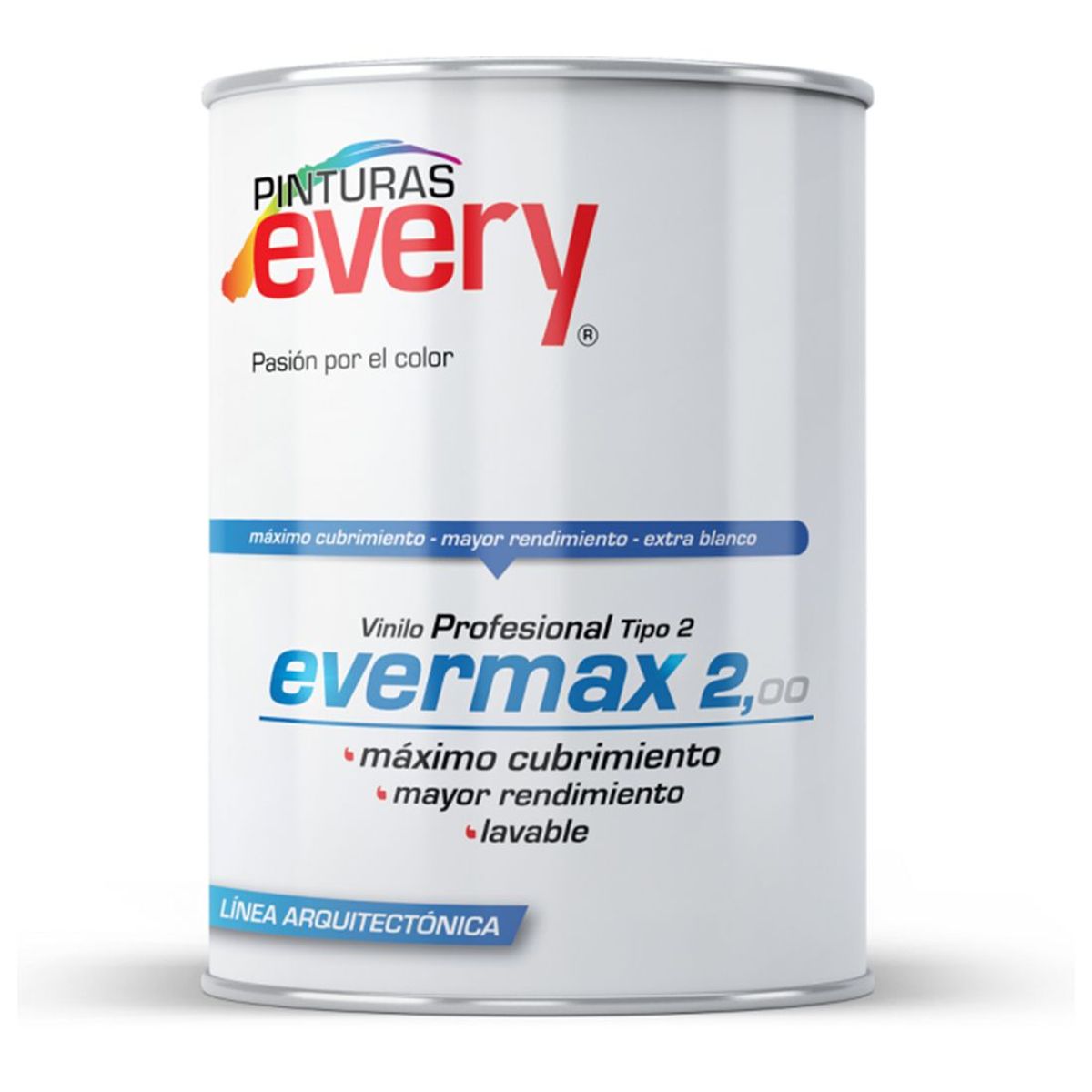 PINTURAS EVERY - Pintura Vinilo Tipo 2 Evermax Galón Negro