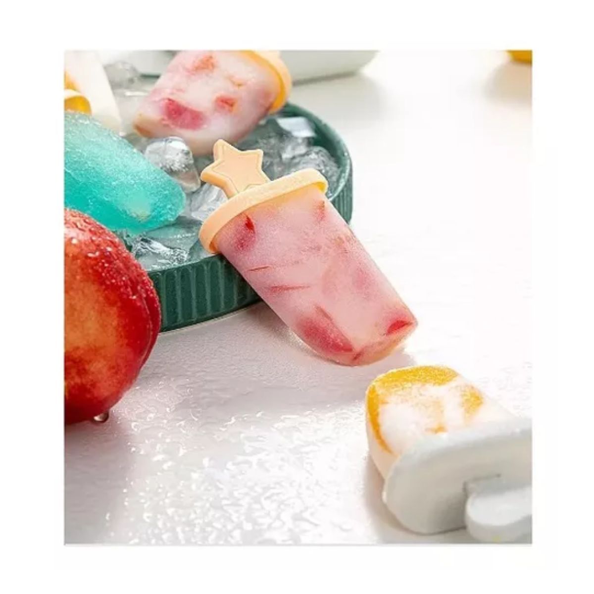 AFM - Moldes De Silicona X8 Unidades Creativos Para Hacer Helados