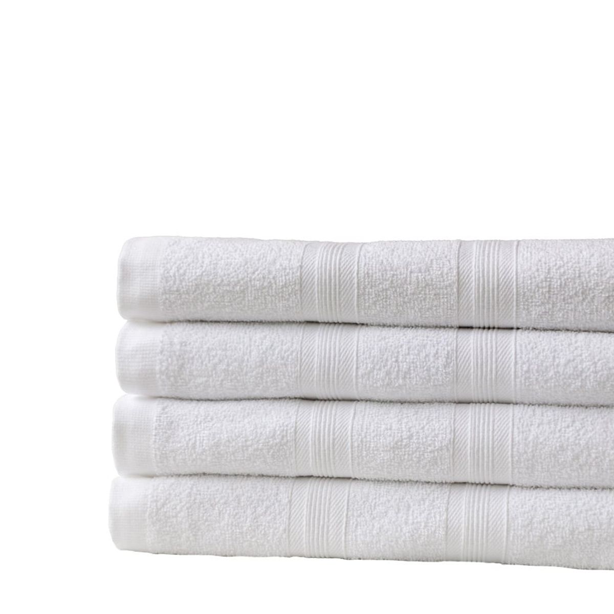 FATELARES - Set X 6 Toallas De Cuerpo Cristal 70x140cm 350gr Blancas