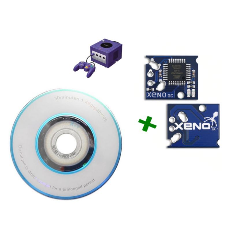 GENERICO - Chip Xeno + MiniDisc con swiss para Nintendo GameCube GC.