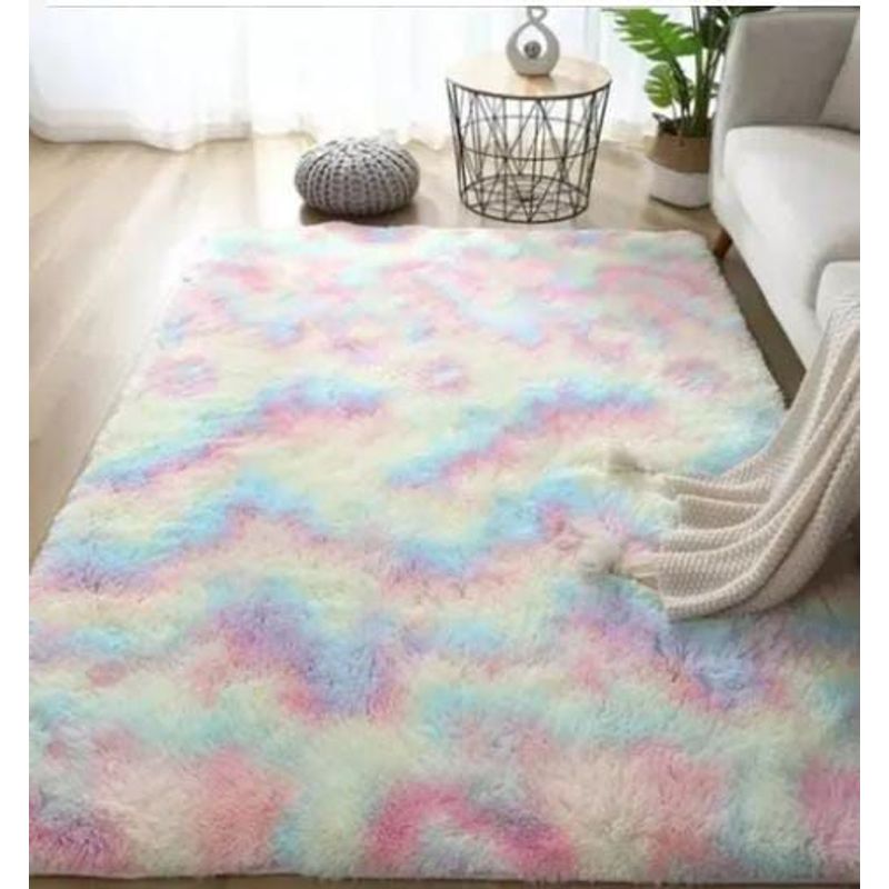 HOME - Alfombra Grande Tapete Peludo para sala 200 x 150cm Decoracion Hogar