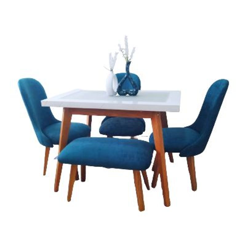 DAVINCI - Comedor cuatro puestos ideal para espacios pequeños diseño moderno