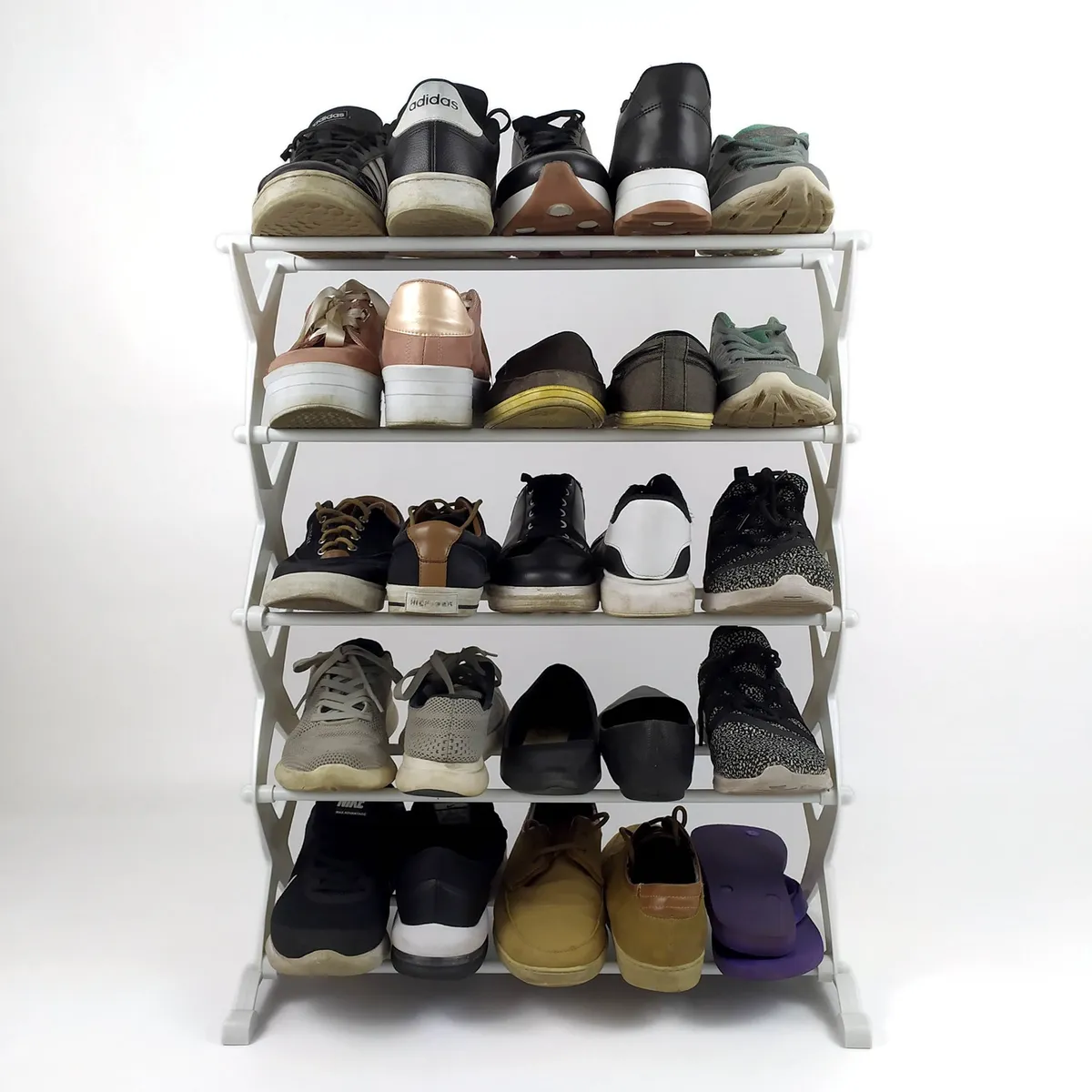 INDUHOGAR - Zapatera organizador de zapatos para 12 pares blanca marca induhogar