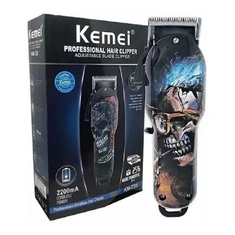 KEMEI - Maquina Peluquería Inalámbrica Kemei Km 735 Profesional Promocion