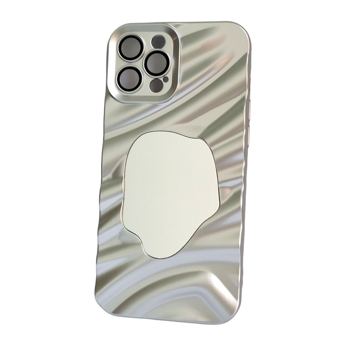 GENERICO - Estuche Case Metalizado Con Espejo Para iPhone 12 Pro Max