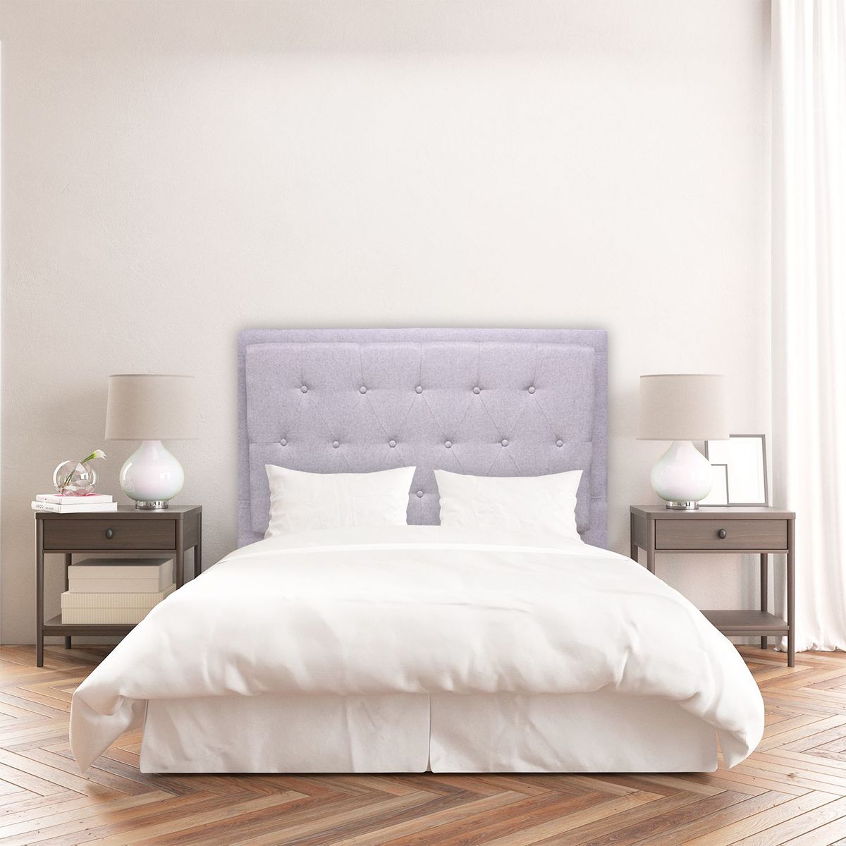 MUEBLES REM - Espaldar Kaser de piso 200 Gris Claro