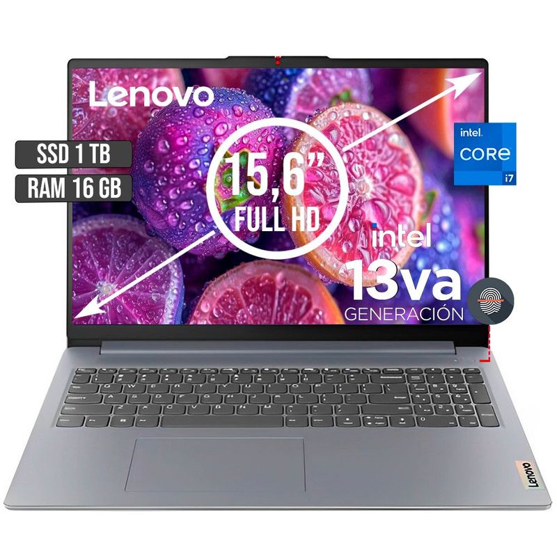 LENOVO - LENOVO IDEAPAD INTEL CORE I7-13620H SSD 1TB RAM 16GB LED 15,6 FULL HD
