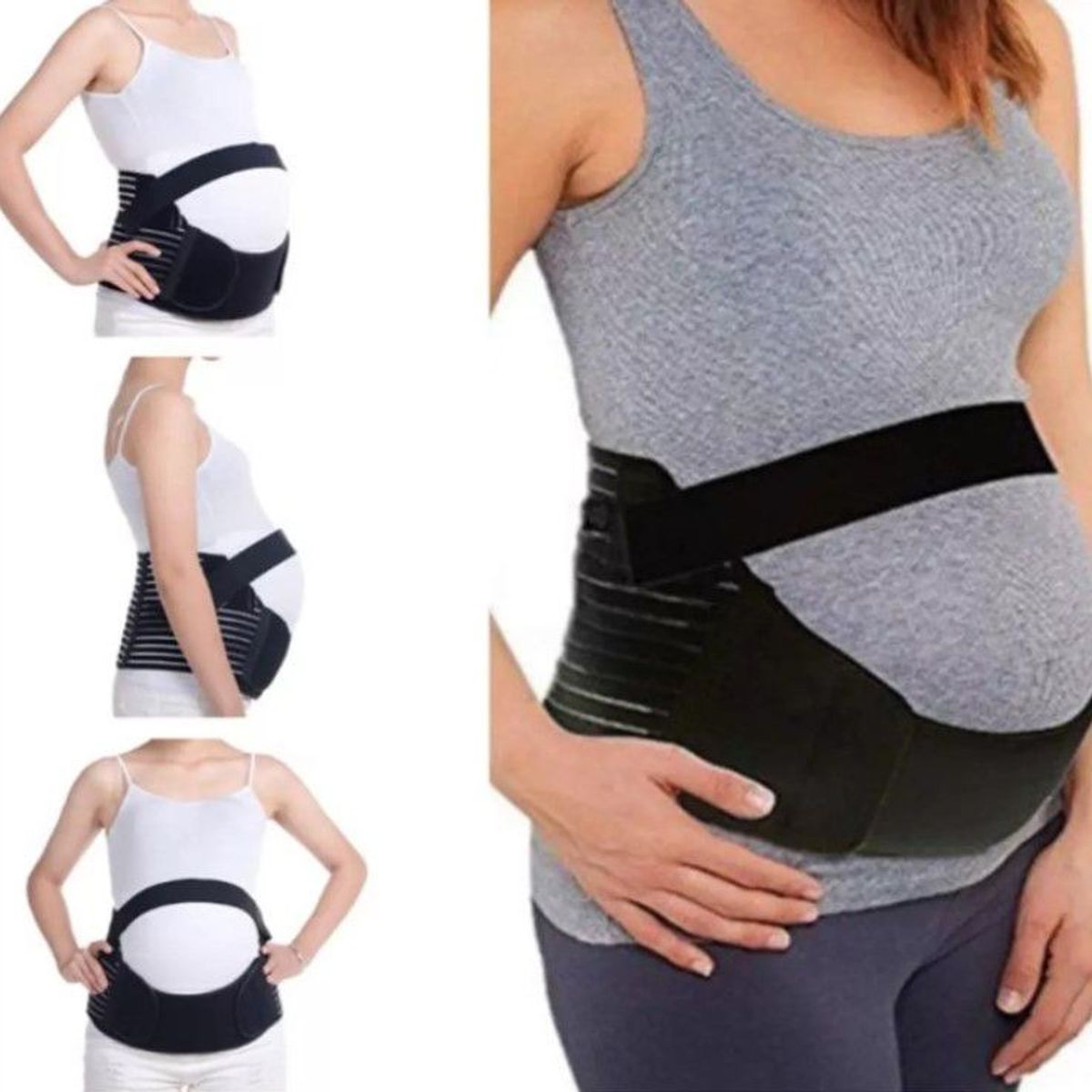 GENERICO - Faja Materna Prenatal Durante Embarazo Tirantas Soporte Abdo