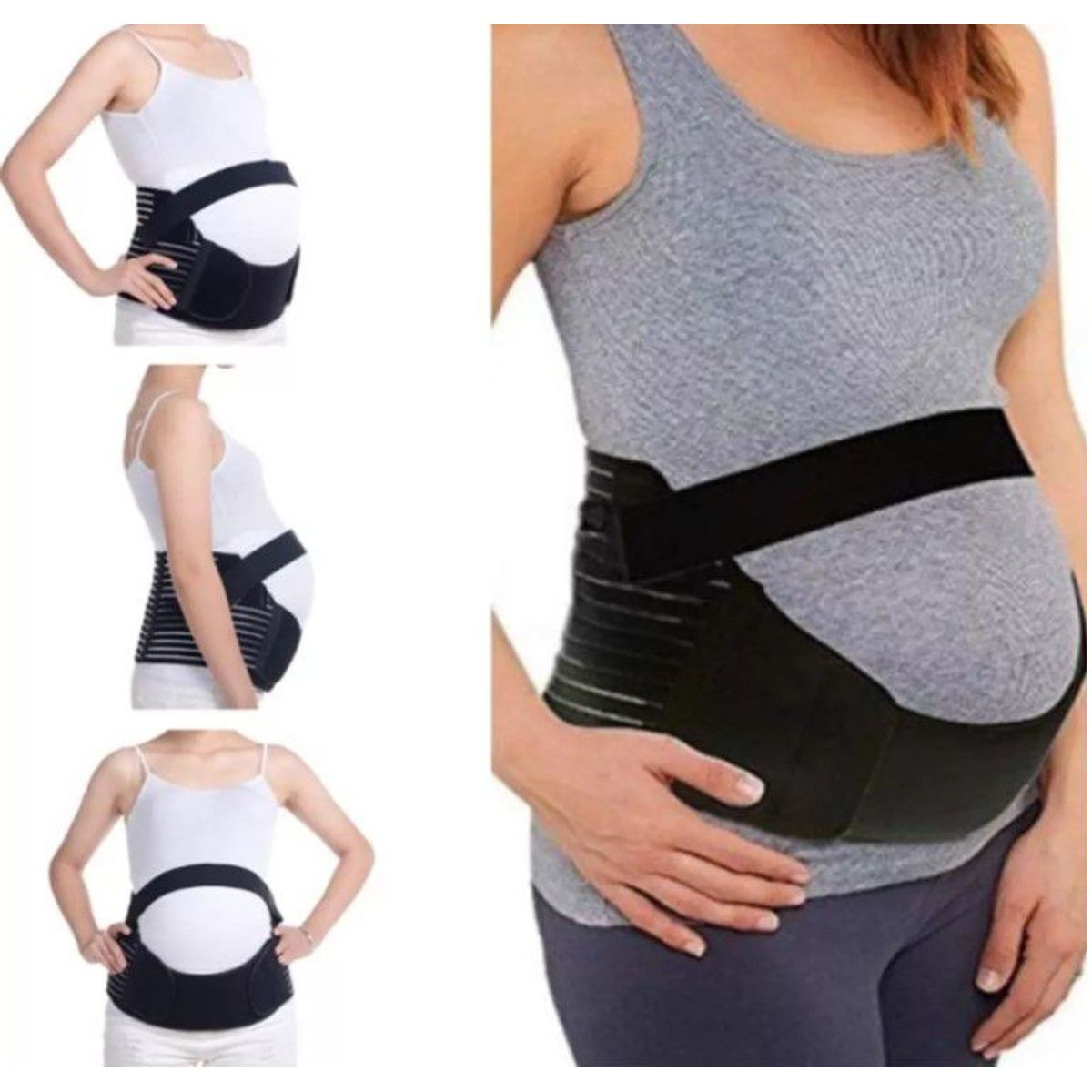 GENERICO - Faja Materna Prenatal Durante Embarazo Tirantas Soporte Abdo