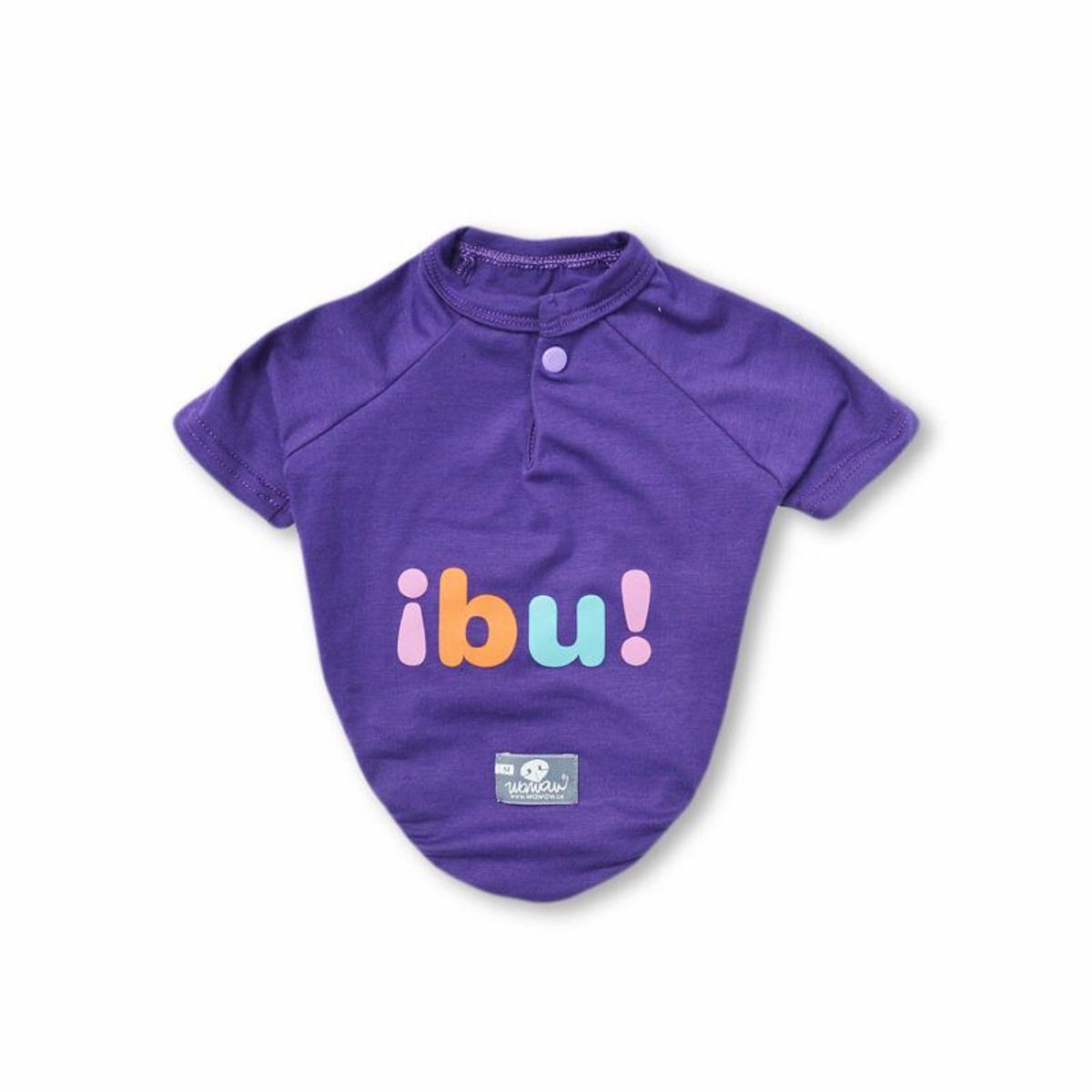 WAWAW - Camiseta para perro  talla XS morada ¡Bu! Halloween Wawaw