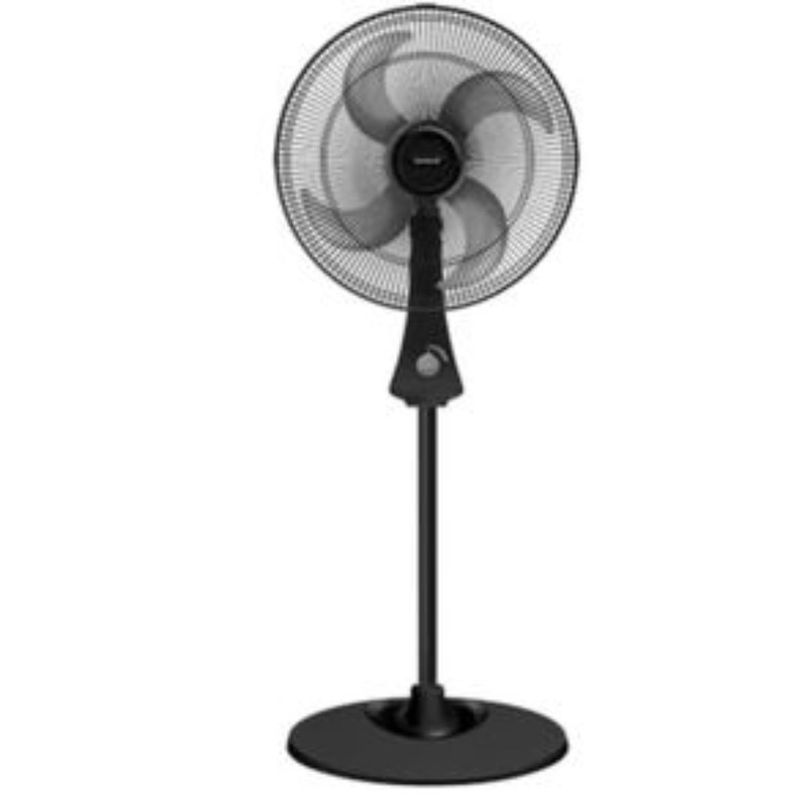 SAMURAI - Ventilador De Pedestal Samurai Turbo Metálico Negro 18 Pulgadas