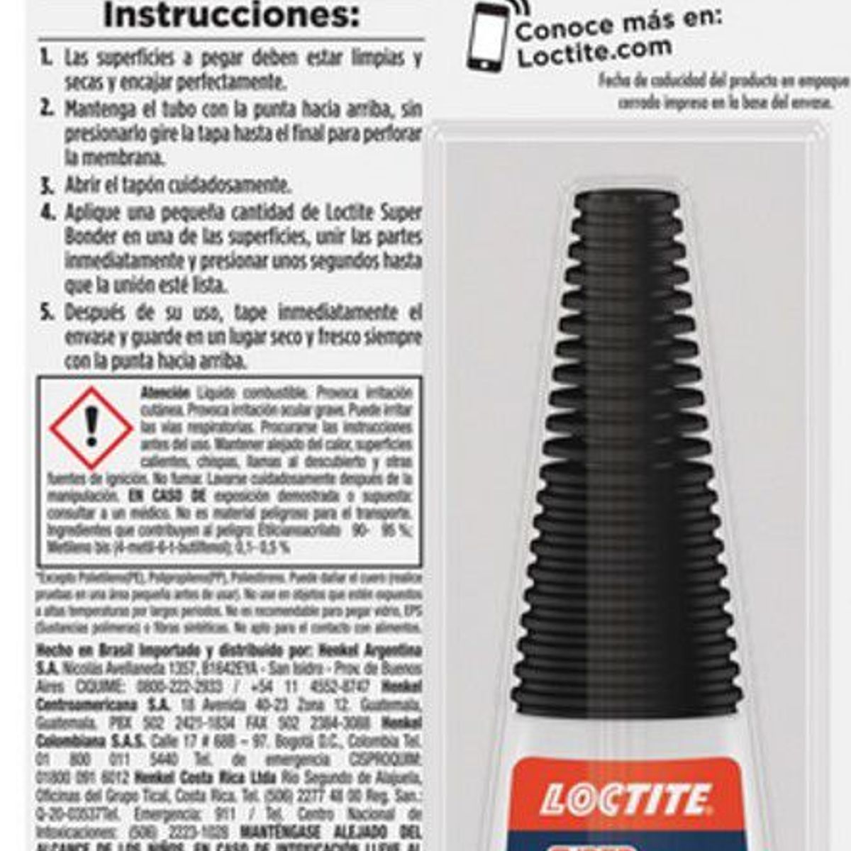 LOCTITE - Super Bonder 5gr Pegante Instantaeo