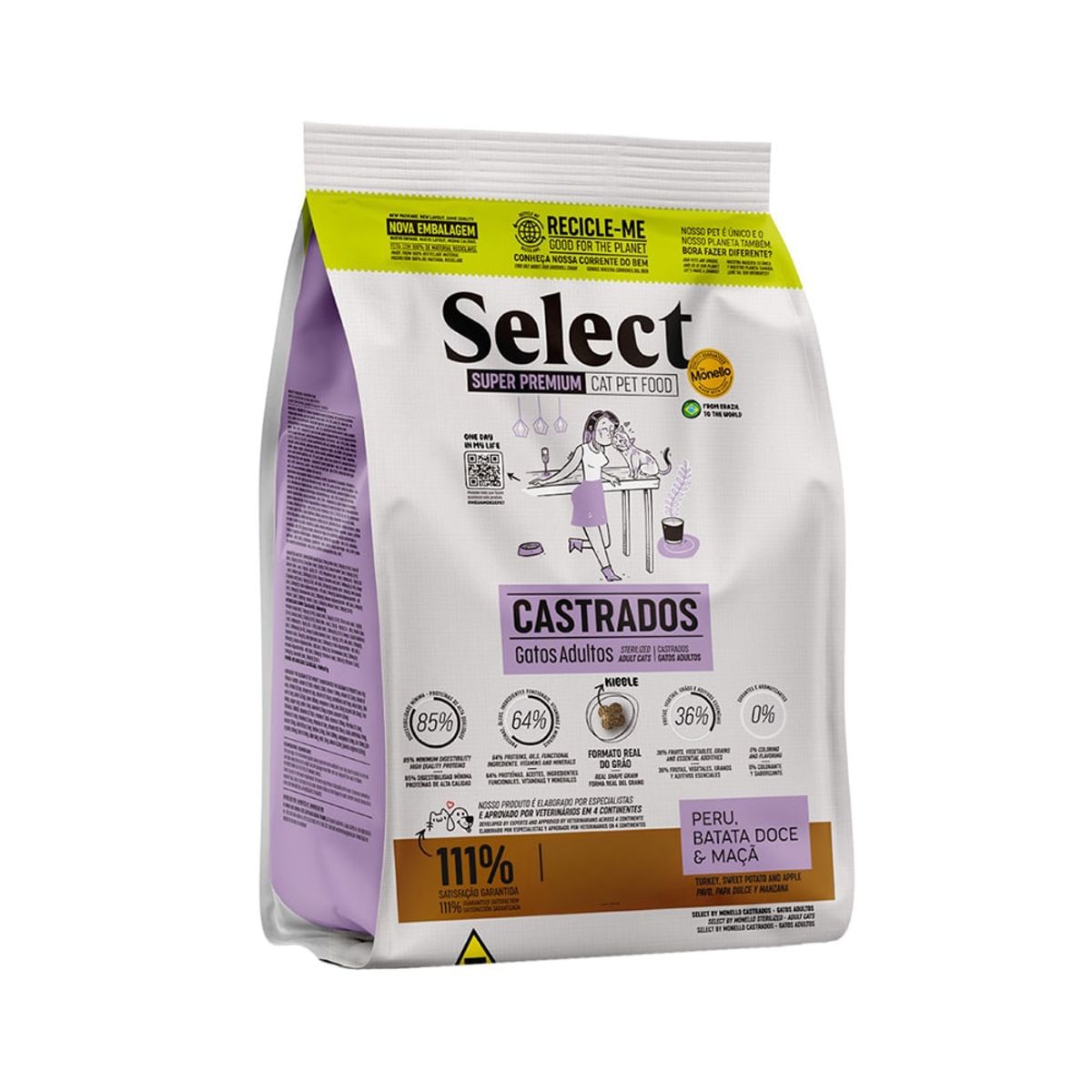 MONELLO - Monello Select Super Premium Gatos Castrados 1,5 kg